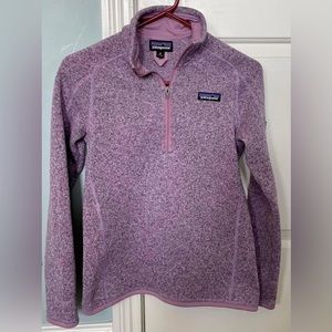 Patagonia Women's Better Sweater 1/4 Zip Pullover XS Hazy Purple
